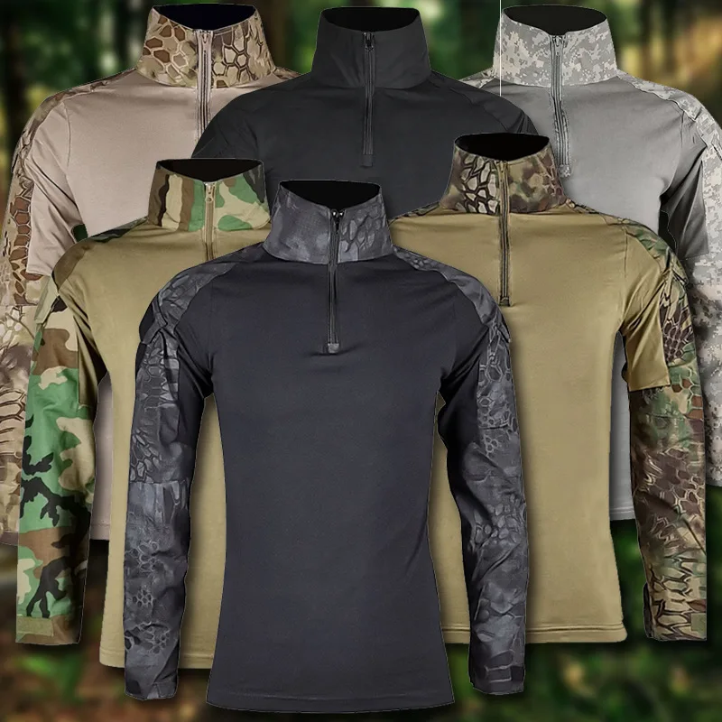Tactical Military Shirt Cargo - Camisa militar de combate del Ejército